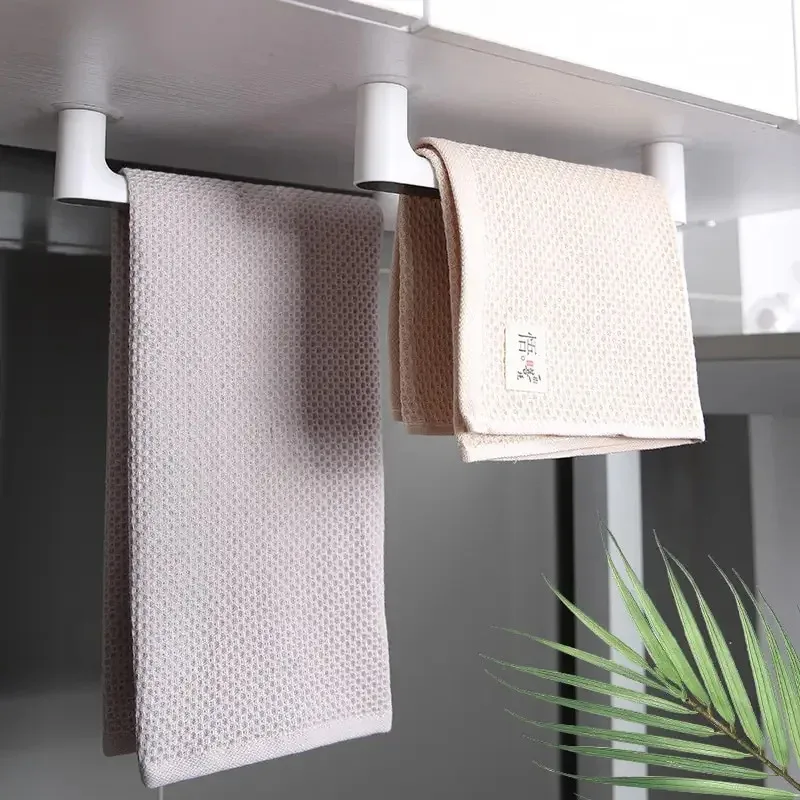 Kitchen Paper Holder Towel Hanger Rack Bar Cabinet Rag Hanging Holder Bathroom Organizer Shelf Toilet Paper Holder