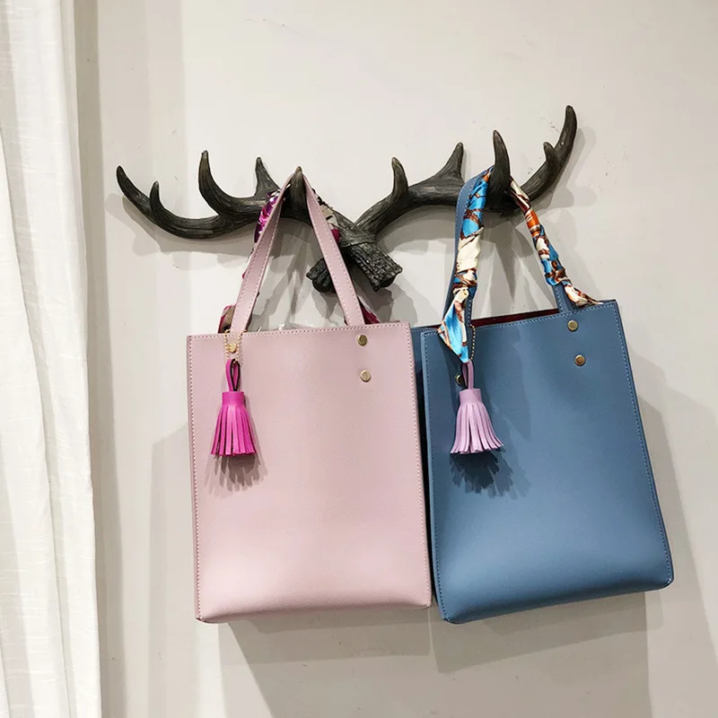 2023 New Korean Luxury Pink Sling Large Handbag Satchel Women Kpop Messenger Bags Designer Brand Shoulder Female Ladies Totes