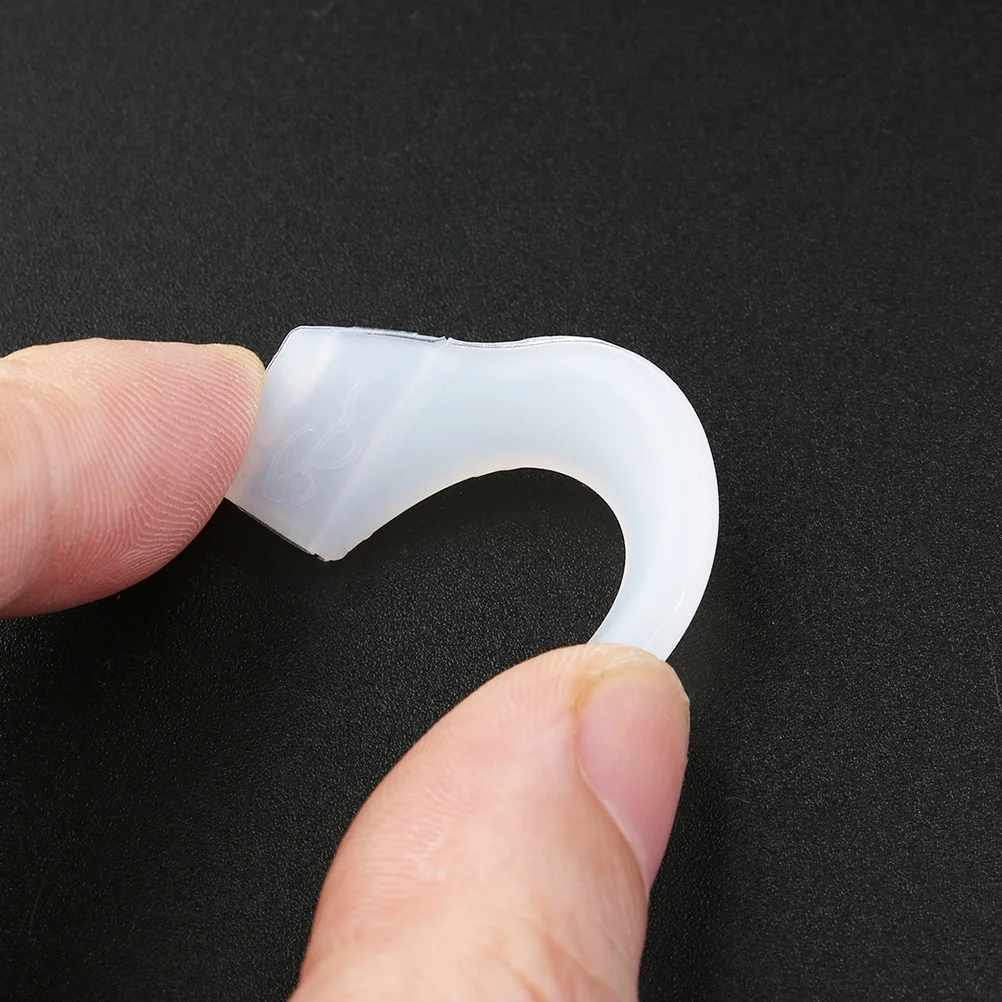 5 أزواج من مقابض الأذن النظارات المضادة للانزلاق، حامل قفل بخطاف غير قابل للانزلاق للرياضة والسباحة والجيم وأنشطة الشاطئ مقاس L باللون الأبيض #5