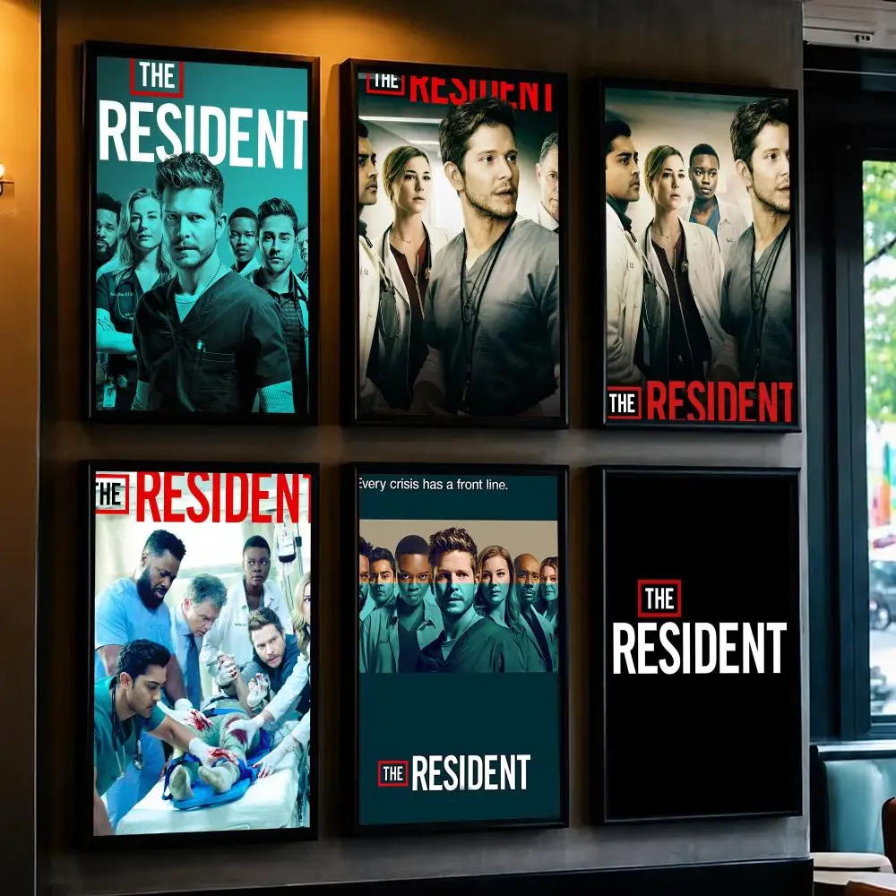 tv series T-The Resident-T Poster Minimalist Wall Sticker for Cafe Office Bar Home Decor and Gift
