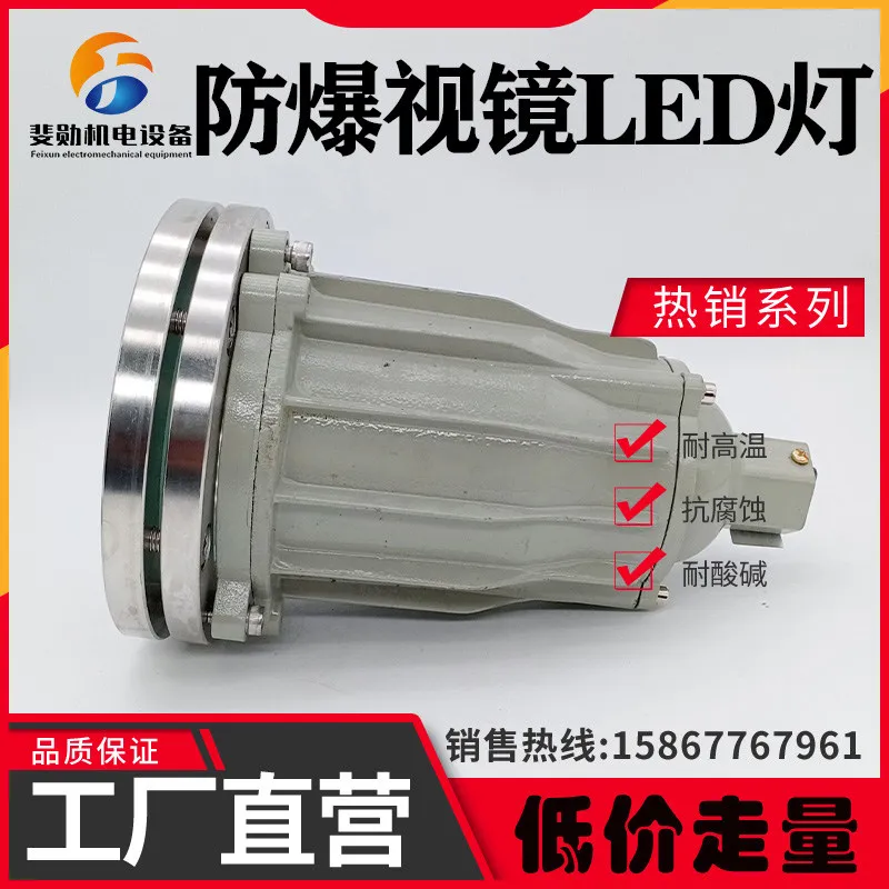 304 stainless steel with explosion-proof lamp flange sight glass BSD-60 hole lamp reactor spotlight LED container searchlight