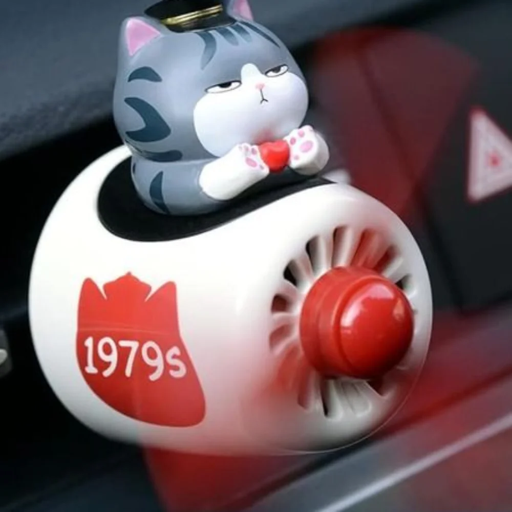 

Love Cat Pilot Car Air Fresheners Cute Cat Airplane Auto Vent Air Outlet Vent Fresheners Rotating Propeller