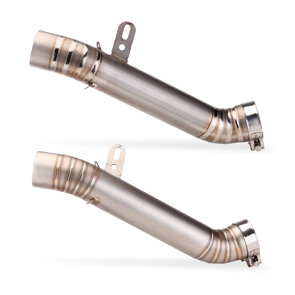 Motorcycle Exhaust Full Escape System Modified Mid Tube Connect 51mm Muffler Slip On Middle Link Pipe For Aprilia RSV4 2009-2014