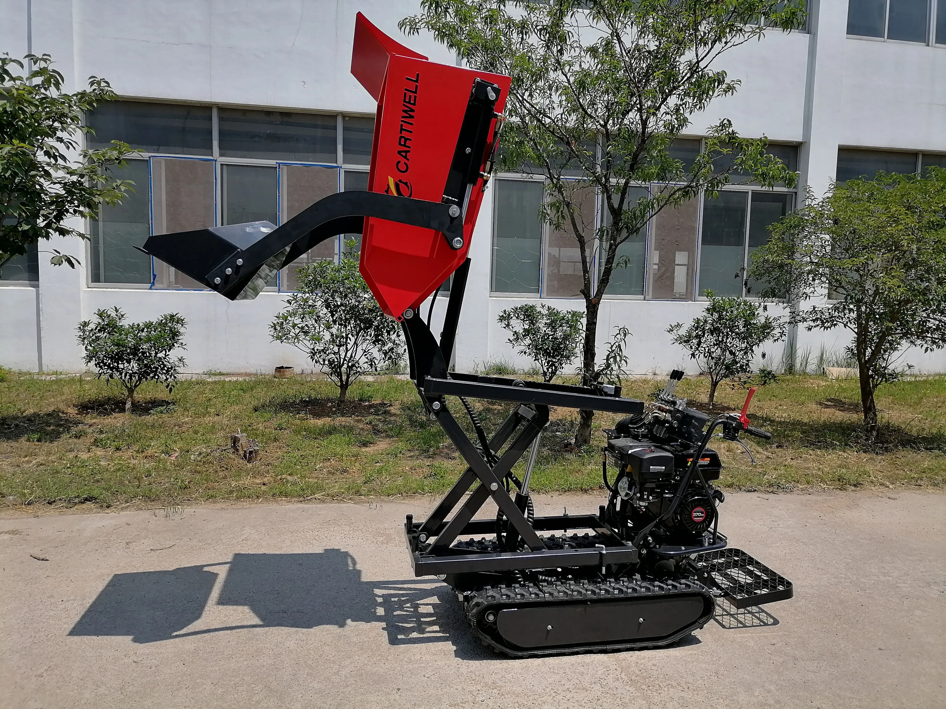 for 500kg Loading Capacity Trolley Hydraulic Crawler Mini Dumper