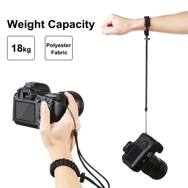 สายรัดข้อมือปรับได้ Universal Braided Anti-Lost เชือกสำหรับ Gopro 9 8 7 6 Insta360 GO 2 Dji OSMO อุปกรณ์เสริม