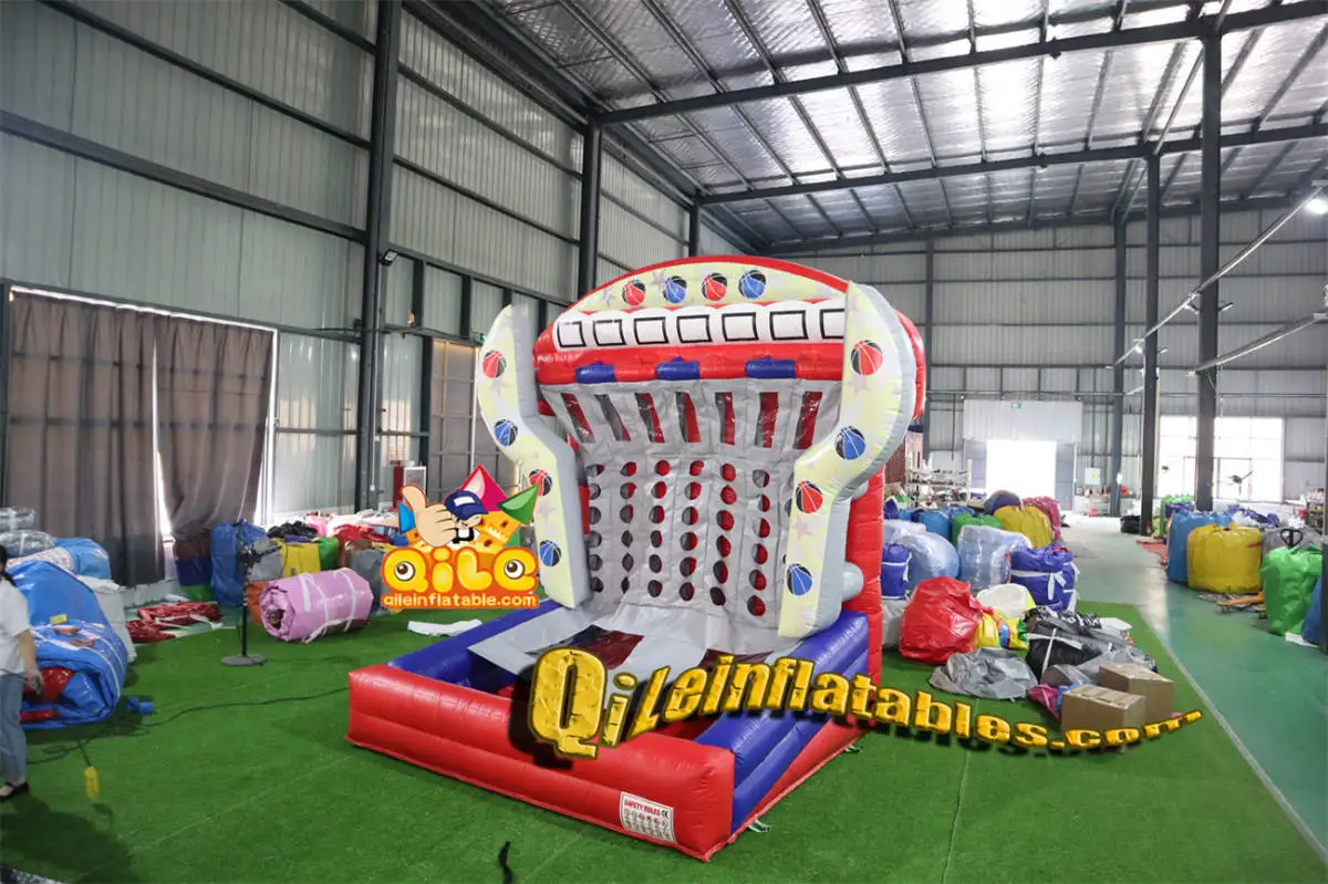 Inflatable Sports & Party Pitching Games Entertainment Carnival Basketball Hoop Shot In A Row Basketball Game Shooting Sport