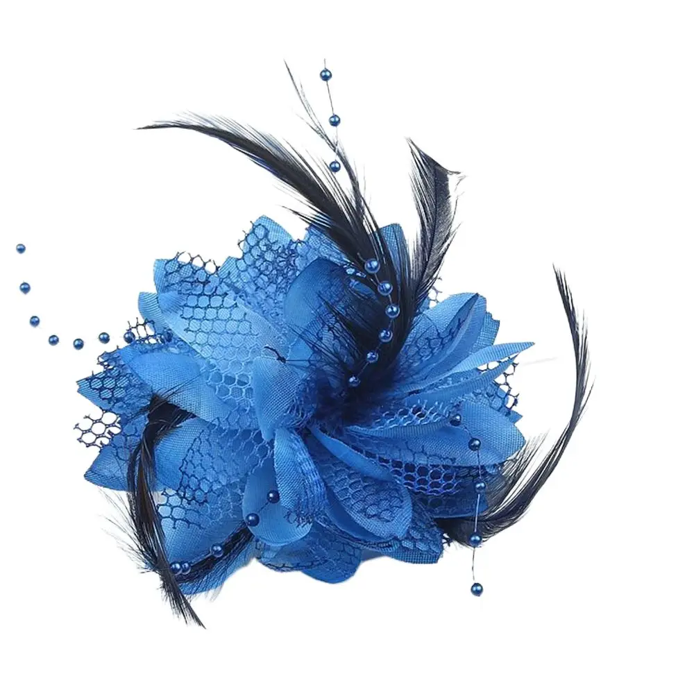 Dance Performance Latin Dance Performance Bridal Hairpin Headdress Wrist Flower Wedding Hair Accessories Feathers Hair Clip