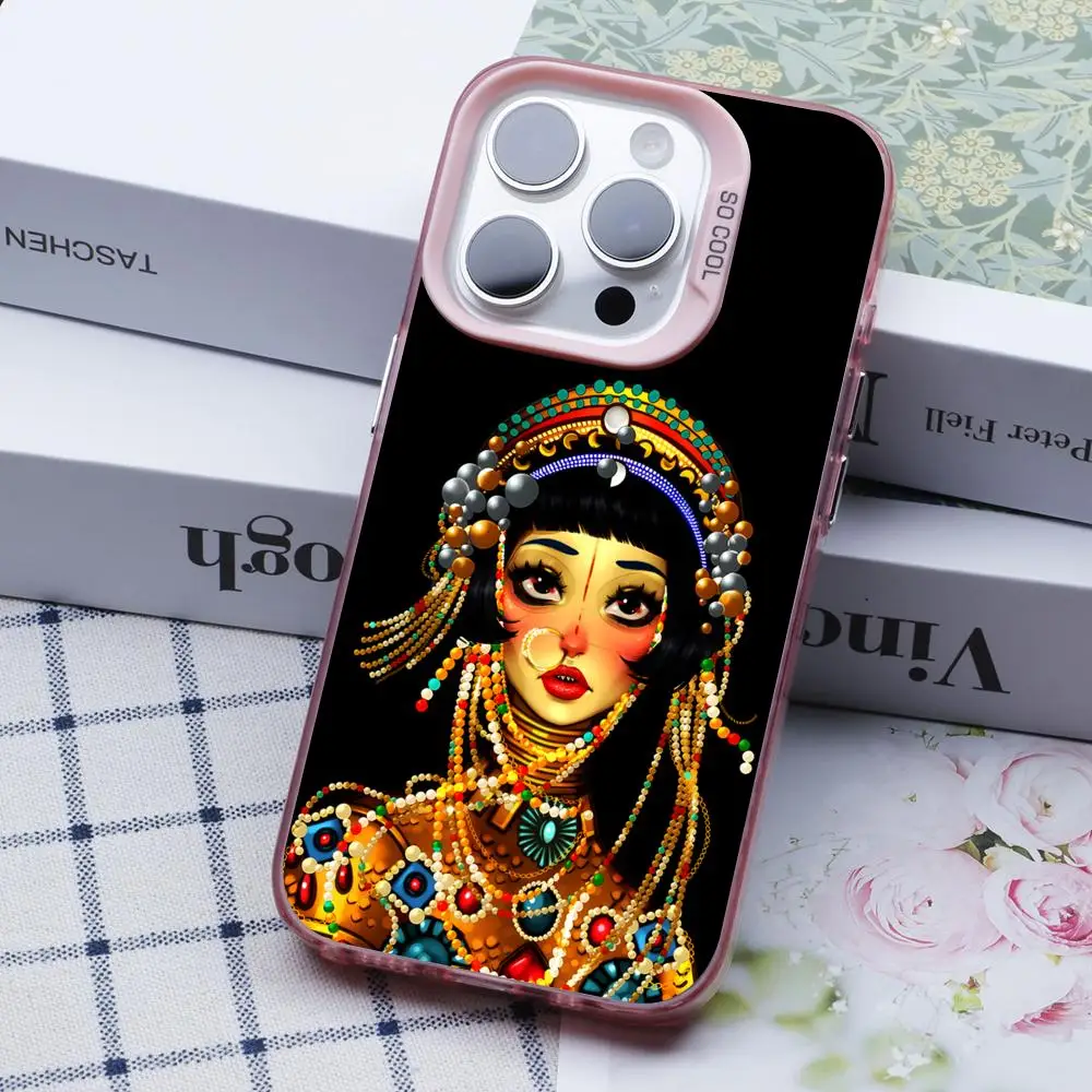 

Чехол для мобильного телефона Jibaro Siren для iPhone 17, 16, 15, 14, 13, 12, 11 X XR XS 8 7 Air Pro Max Plus, полупрозрачный розовый цветной чехол