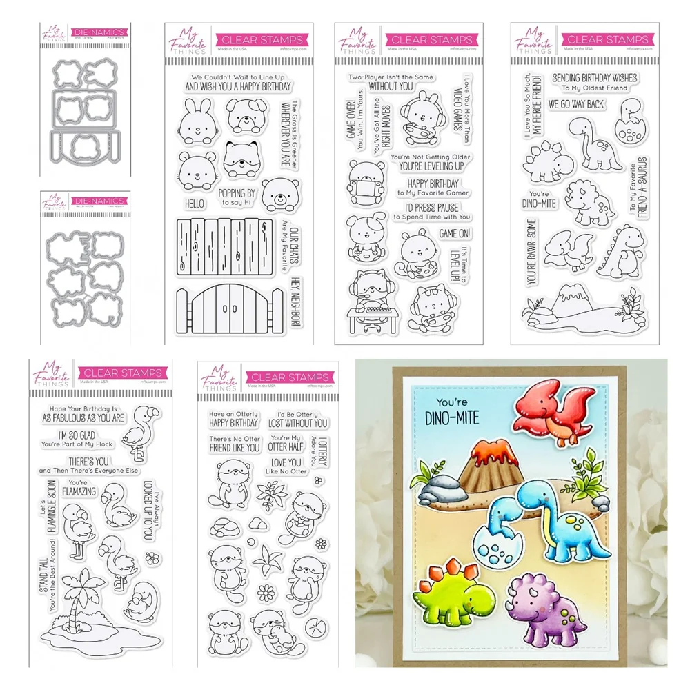 

Game On Friends Dies 2024 Metal Cutting Dies Stamps Scrapbook Diary Decoration Embossing Template Diy Greeting Card Handmade