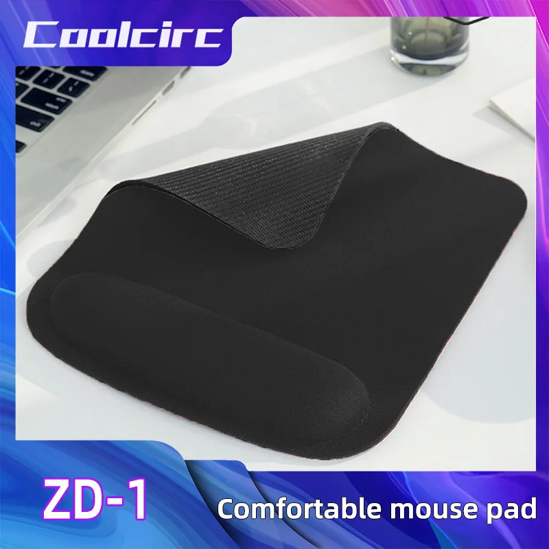 

Coolcirc Black Mouse Pad Large Thickened Non Slip Learning And Office EVA Wrist Pad