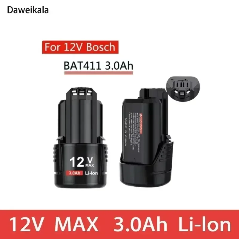 

Upgraded 3000mAh Replacement Battery for Bosch 12V MAX 3.0 BAT411 BAT412A BAT413A D-70745GOP 2607336013 2607336014 PS20-2