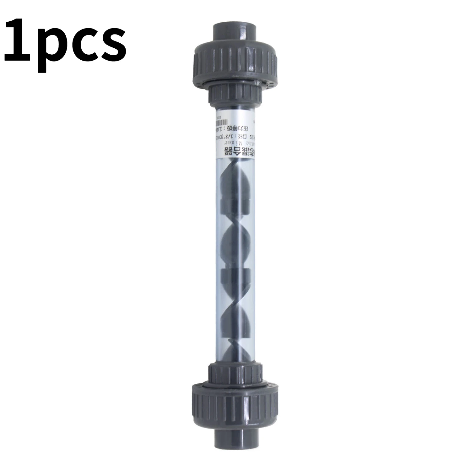 UPVC Male Thread Inline Ozone Static Mixer 1/2"to 4" High Efficiency Ozone Mixing Device Optional PVDF Venturi