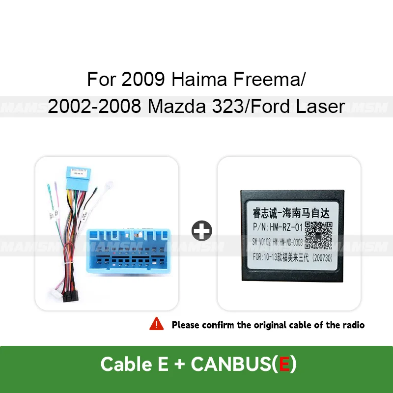 MAMSM For FORD KUGA/Edge/F250/Ford/Ecosport/focus Car Radio Cable Canbus adapter Android Power Wiring Harness Connector Decoder