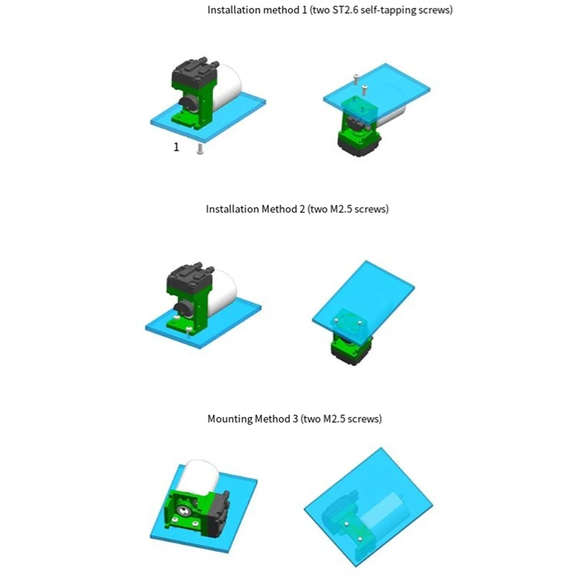 AD41-12V 1.6LPM Mini bomba de transmisión de inflado de vacío bomba de aire de diafragma muestra VOC