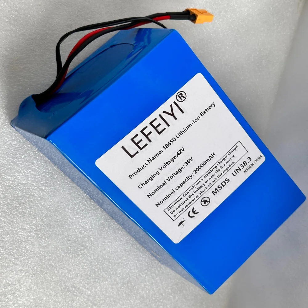 36V 20000mAh Built-in 20A BMS, 250W-500W Scooter Battery