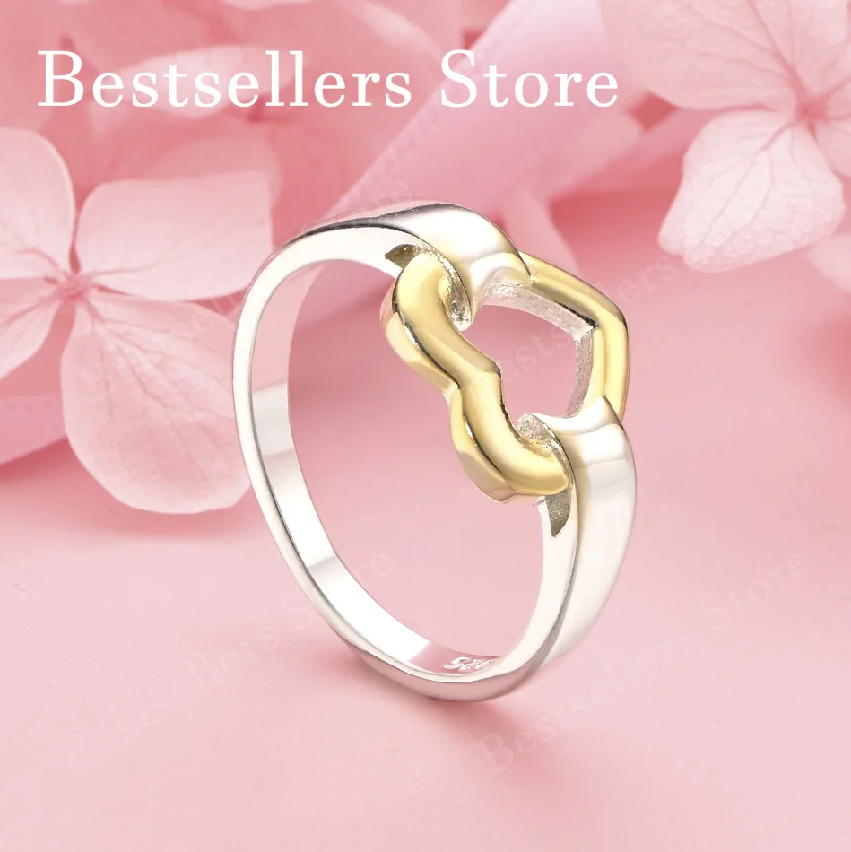 

1 шт., изысканное кольцо в форме сердца из стерлингового серебра 925 пробы 7-10, модный женский подарок, свадебные украшения, аксессуары