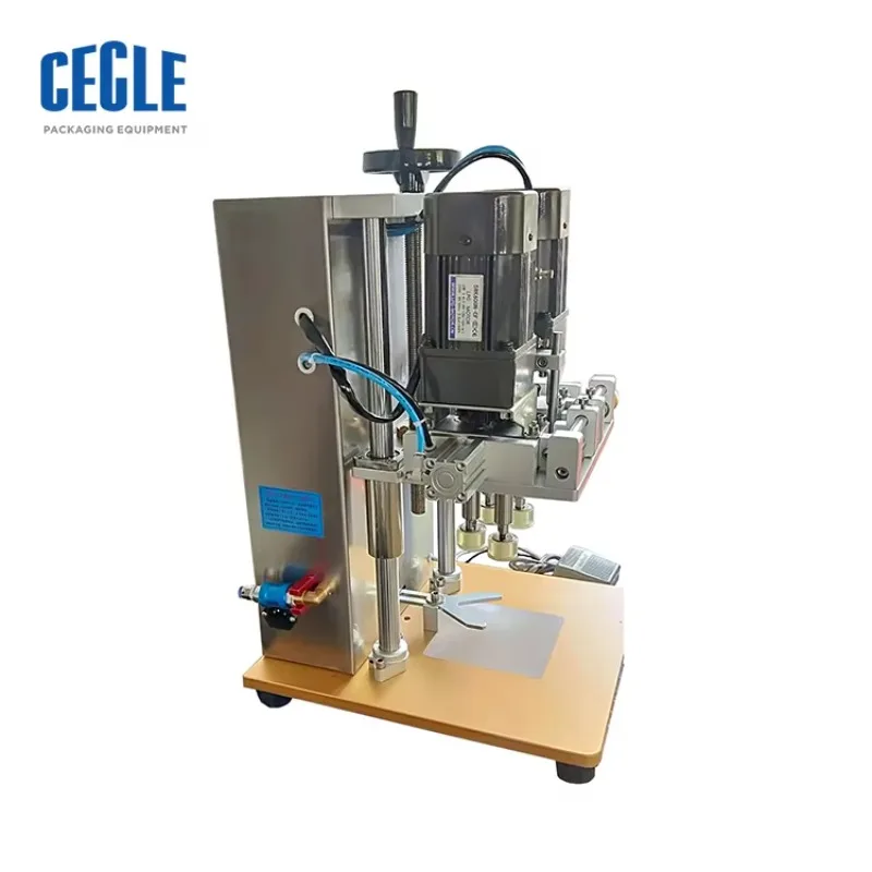 SGJ-80 NEW Model Electric And Pneumatic Capping Machine For Plastic Bottles, Bottle Screwing Machine