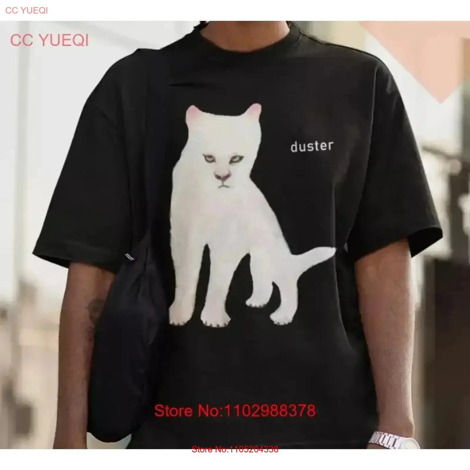 Duster T shirt Album unisex vintage Washed Slightly Stylish designer clothes fashion Stretched Top For Everyday Wear Casual
