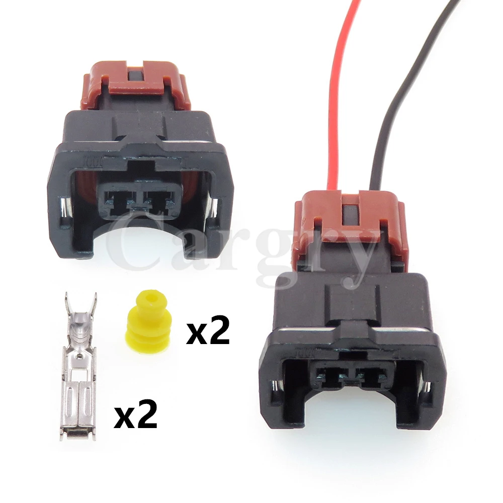 1 Set 2P AC Assembly Car Waterproof Connector PB185-02326 Automobile Knock Sensor Wiring Terminal Socket