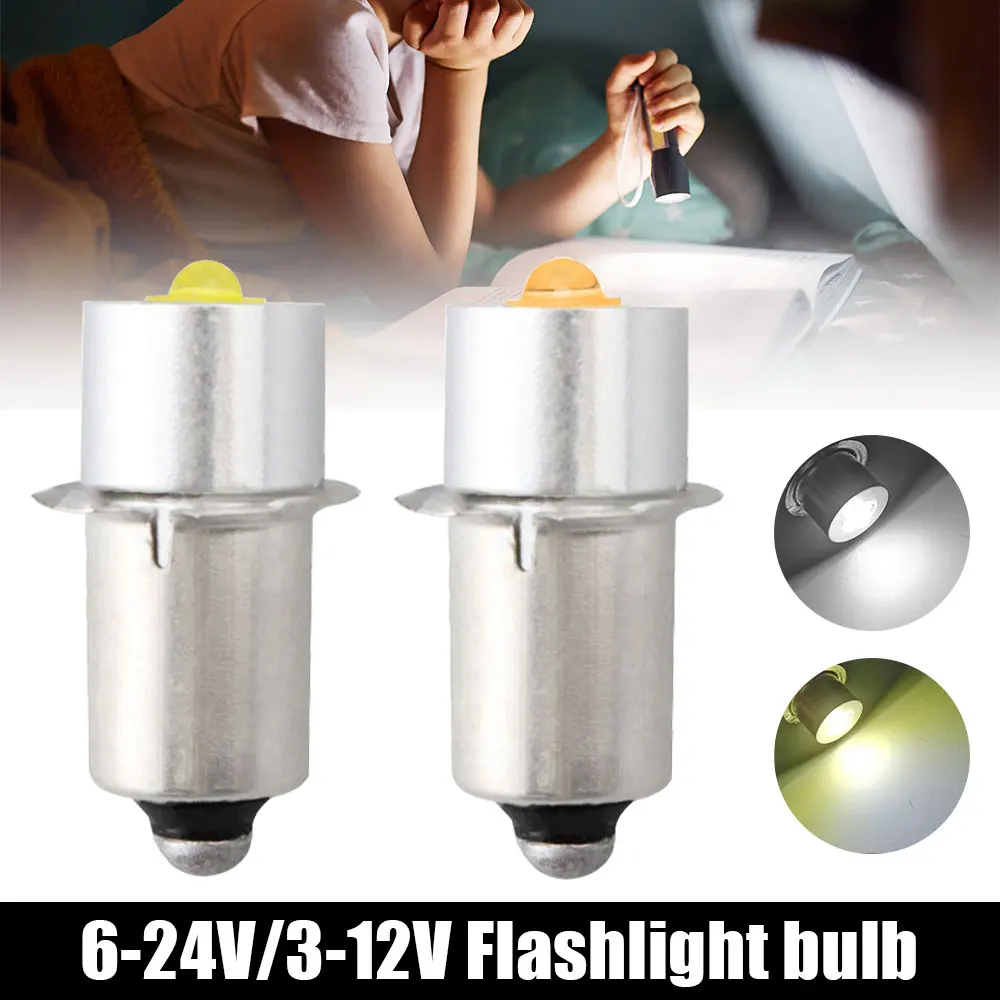 1 Piece P13.5S Mag Light LED Bulb Focus Flashlight Replacement Bulb Torch Flashlight LED Converter White/Warm White