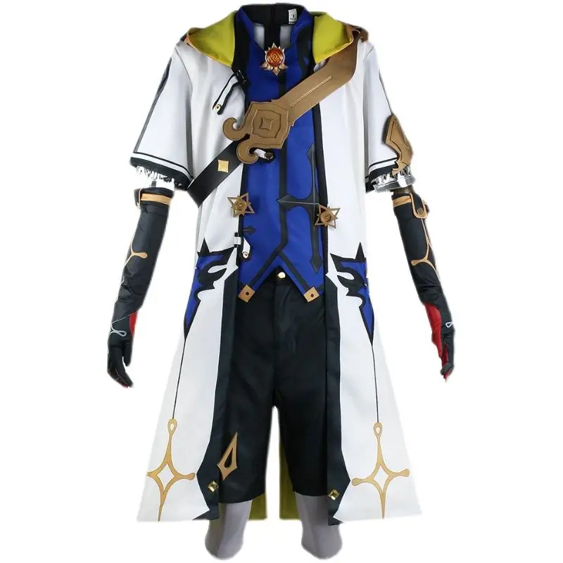 Cinnabar Spindle Albedo Costumes Game Genshin Impact Halloween Carnival Party Event Anime Adult COS Christmas Gift view 3