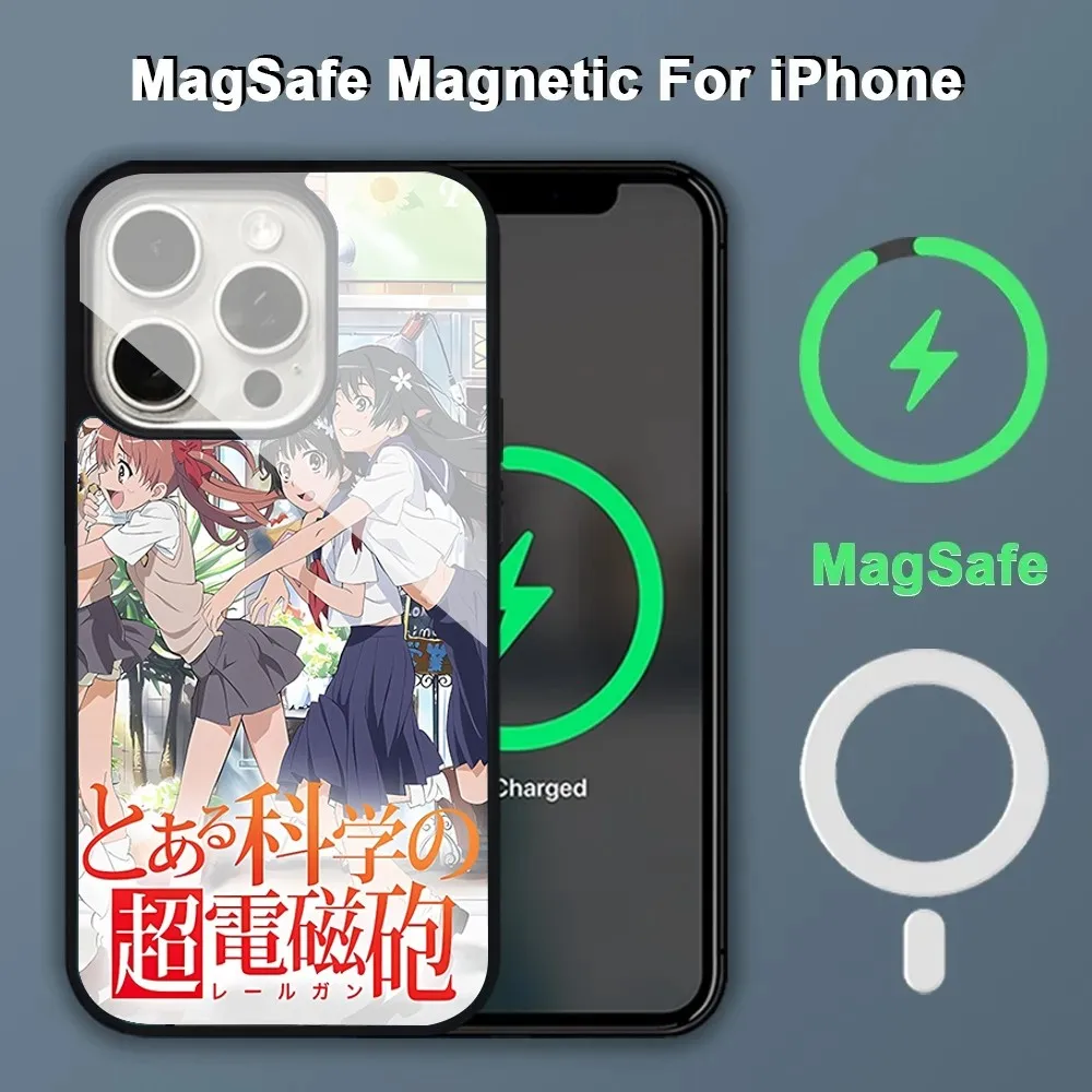 A Certain Scientific Railgun Phone Case Alex Mirror For Magsafe Wireless Charging Caver For IPhone 14 15 16 Pro Max 11 12 Mini