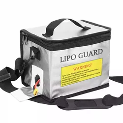 Lipo Battery Safety Bag Portable Explosion-proof Fireproof Storage Bag With Safe Guard 215x145x165mm For RC Drone Car Model Part