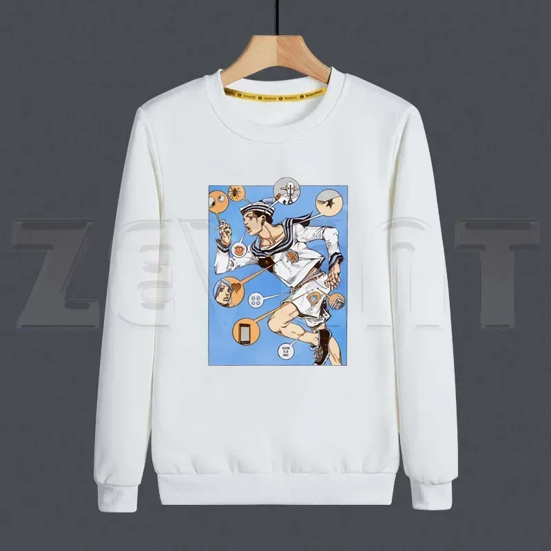 JoJo Bizarre Adventure Stone Ocean Steel Ball Run JoJo Lion Men Hoodies Sweatshirt Print Trend Mens Clothes Hip-Hop Male