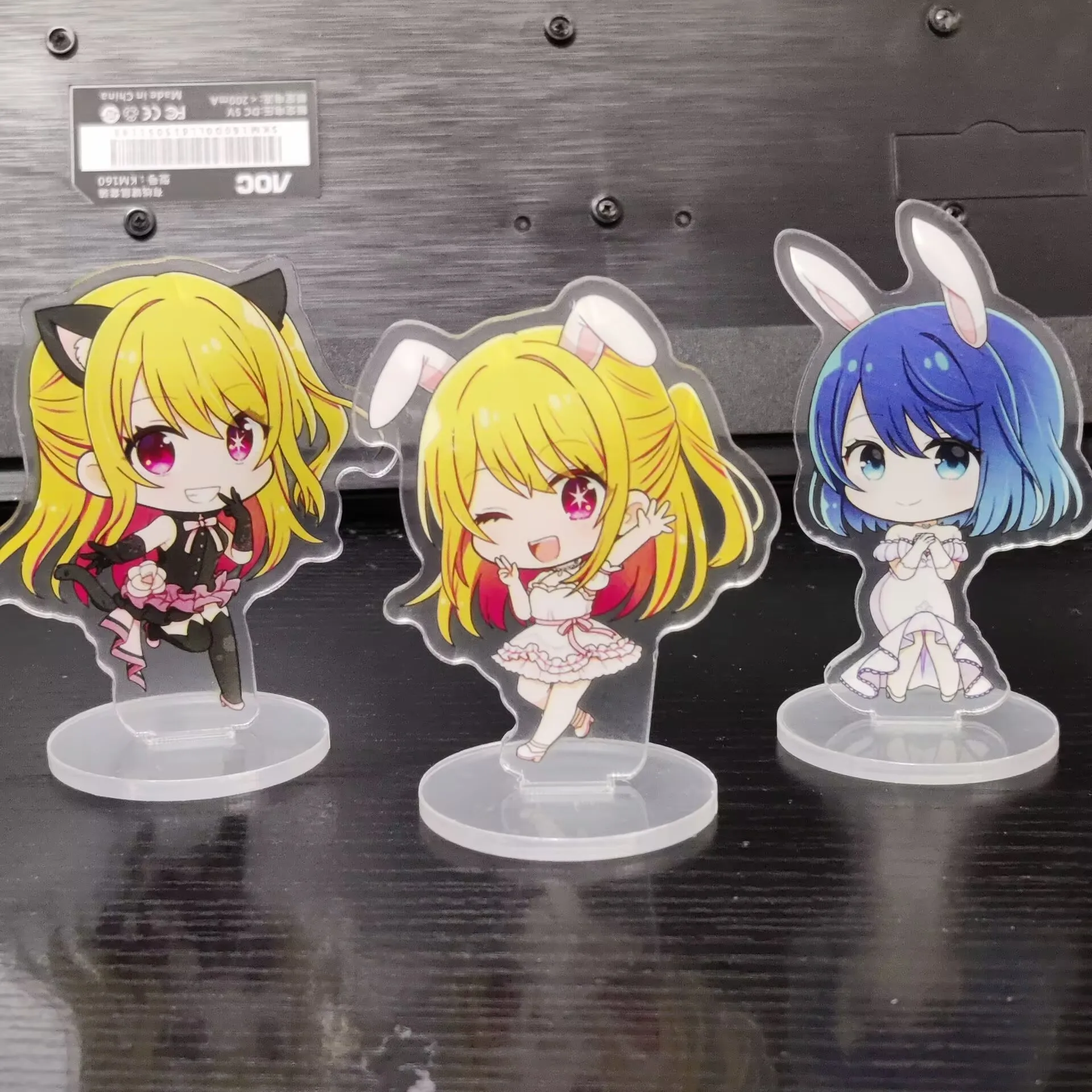 Anime OSHI NO KO Figures Hoshino Ai Cosplay Rabbit Acrylic Stand  Hoshino Rubii Arima Kana Character Model Fans Christmas Gift