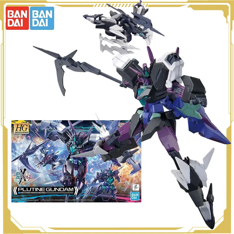 

Bandai оригинальная аниме-фигурка GUNDAM HG 1/144 PLUTINE GUNDAM Creator, метал-универсальная фигурка, игрушки для мальчиков и девочек, детский подарок