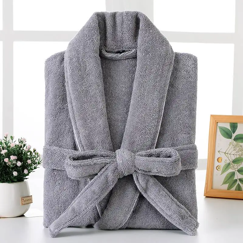 Winter Cotton Men Bathrobe Plus size XXL Nightgown Blanket Sleepwear Towel Fleece Robe Thick Lovers Long Super Soft