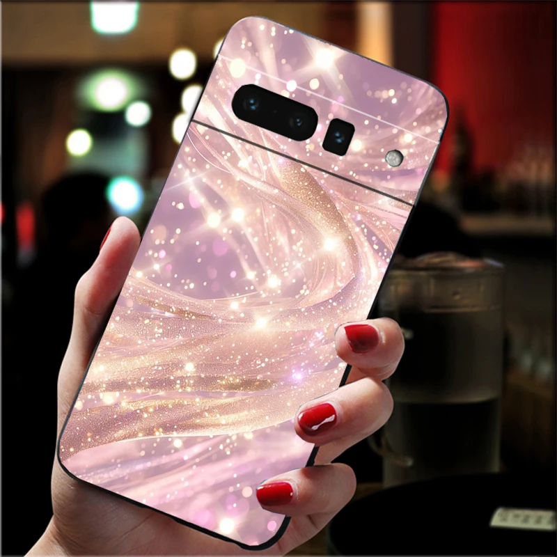 Custodia per telefono per Google Pixel 10 9 Pro XL 9A 8 7 6 Pro Pixel 8A 7A 6A Pixel 8 7 6 5 Custodia in oro rosa rosa