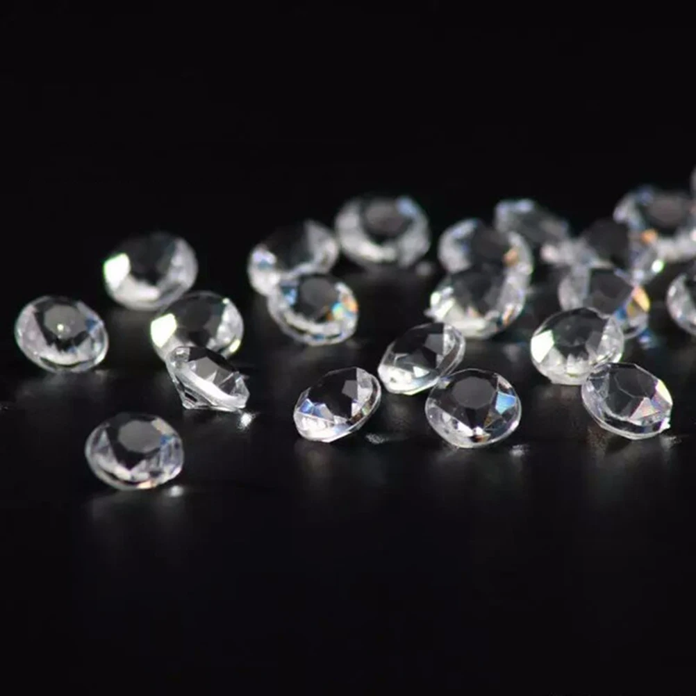 

500 pcs 10Mm Transparent Resin Diamonds Acrylic Crystals Plastic Phone Shell Decor Wedding Bouquet Diy Accessories Scrapbooking