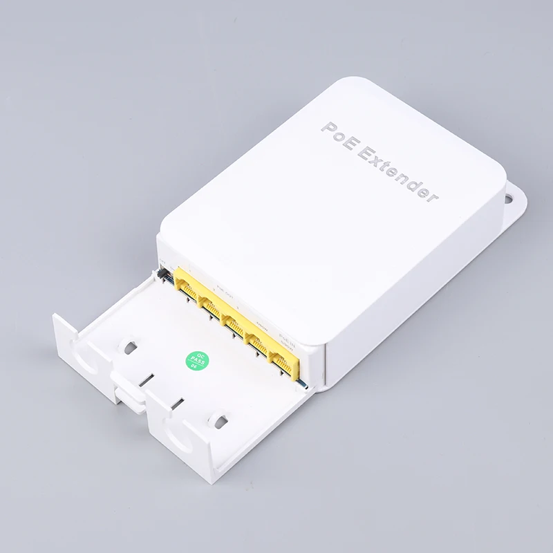 5 Ports Outdoor PoE++ Gigabit Extender, 1 In 4 Out PoE Repeater With 1000Mbps IEEE802.3af/at/bt Compatible IP65 Waterproof