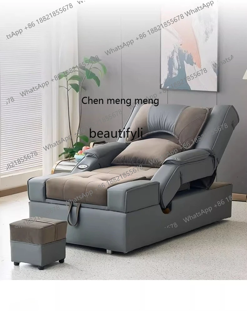 

X Whole steel frame electric foot bath, acupressure bed high-end multi-functional foot massage sofa bed recliner