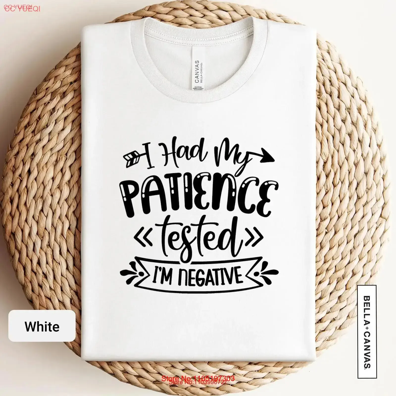 

Футболка «Я Had My Patience Tested Im Negative», забавная саркастическая цитата для мамы для жены, друга 0574, винтажная стираная модная дышащая футболка