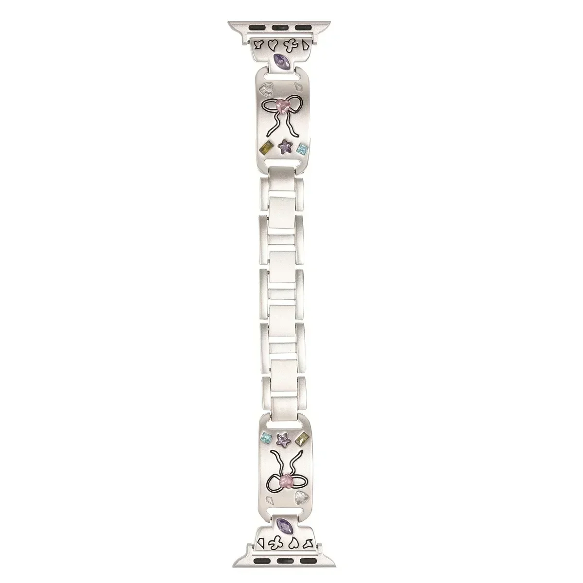 Watch Band For iWatch 42/44/45/46/49mm 38/40/41mm Metal Fashion Watch Strap For Watch Series Ultra2 Series 10/9/8/7/6/5/4/3/2/1_voghion.com