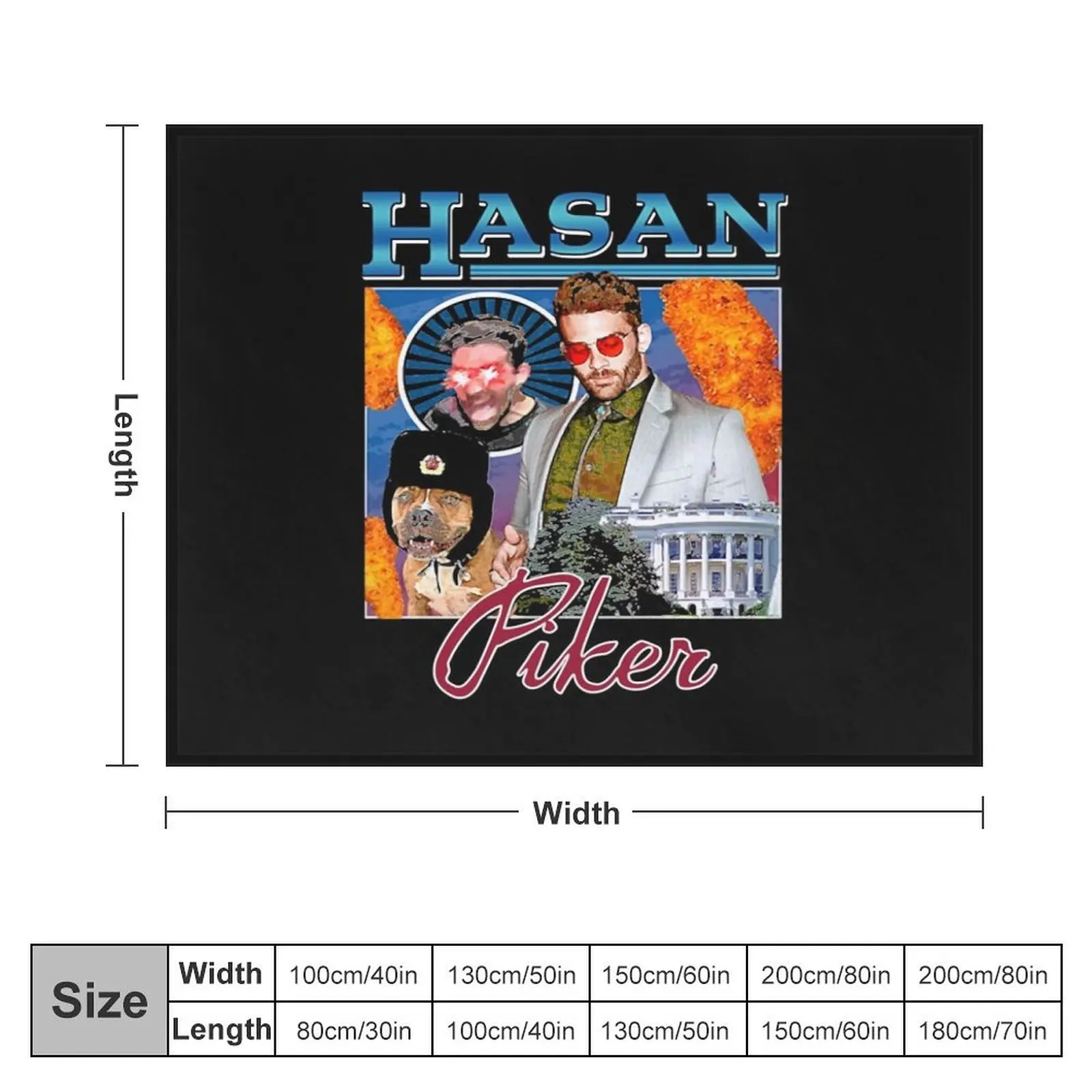 Vintage Hasan Piker Journalist Awesome Game Throw Blanket Decorative Beds Hair Soft Blankets For Sofas Blankets