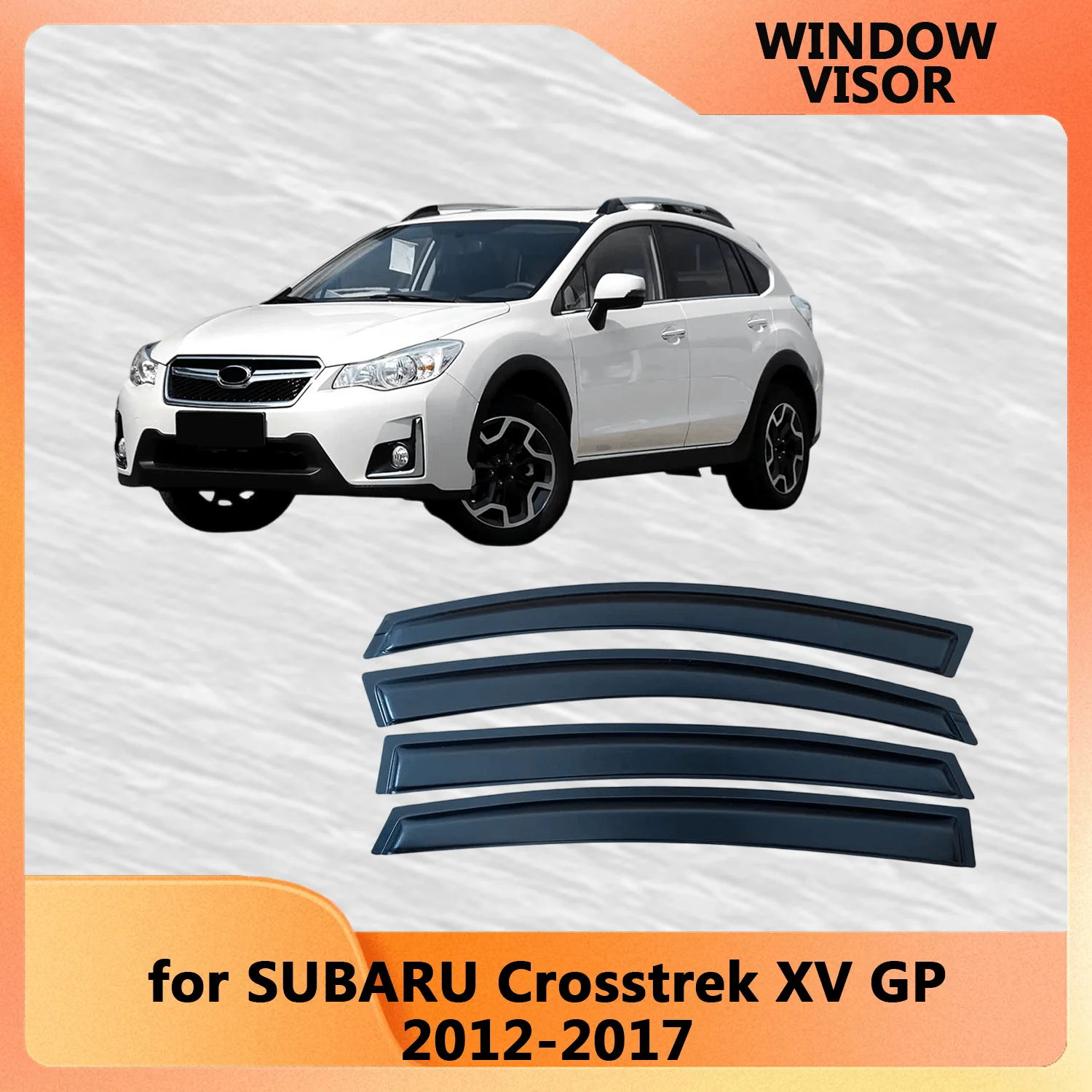 

Оконный козырек для SUBARU Crosstrek GP XV 2012 2013 2014 2015 2016 2017, ветрозащитные дефлекторы, защита от дождя, дверной козырек, вентиляционные шторы
