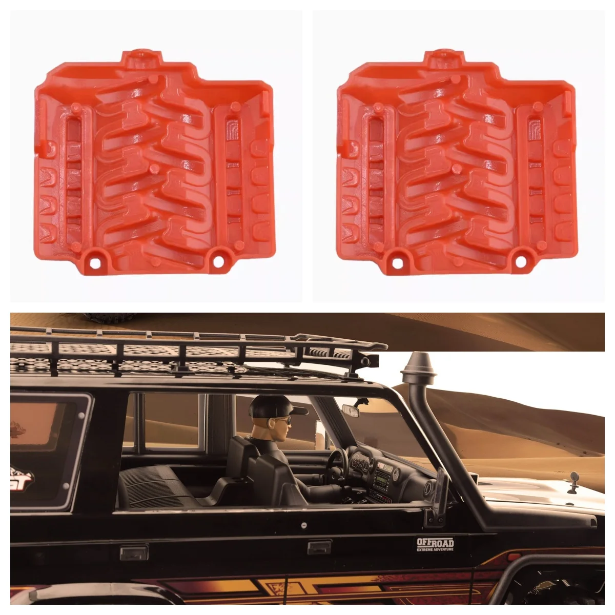 RGT Motor Cover Upper R86564 for EX86190 EX86150 RESCUER 1/10  Crawler 4WD Real Hard-core R/C Off-road Vehicle LC76 Model Car
