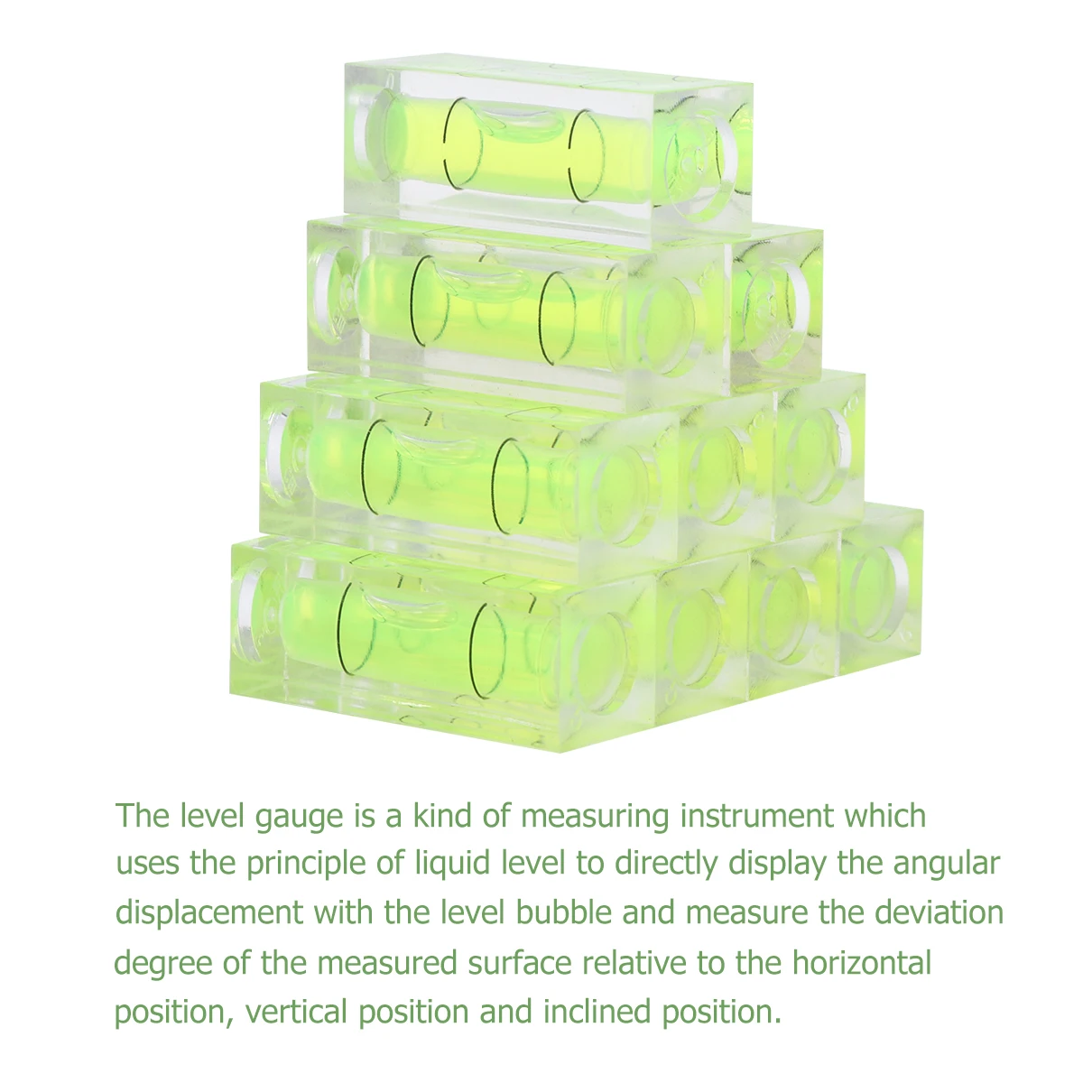 10pcs Mini Leveling Ruler Precision Bubble Spirit Level Strip Line Wood Carving Lightweight Tool for Furniture Carpentry