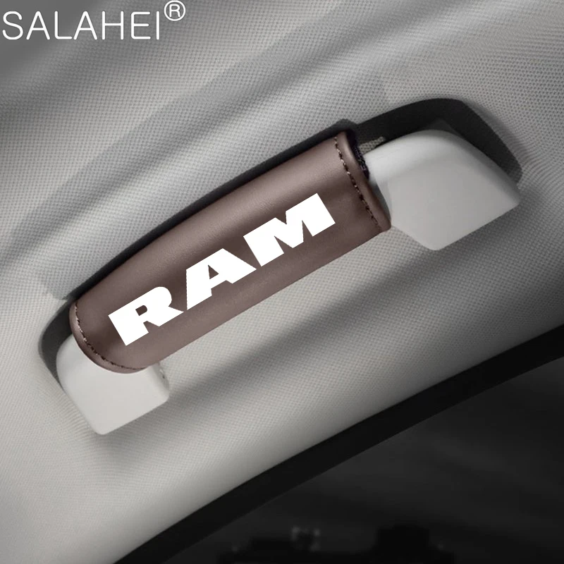 2Pc Car Interior Roof Armrest Pull Cover Handle Gloves Protection Auto Accessory For Dodge Ram Durango Charger SRT Dart Journey