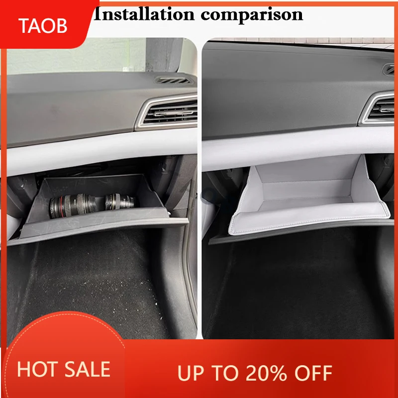 New High Quality For BYD Yuan Up Pro 2024 2025 Glove Box Storage Bag Pocket Leather Anti Kick Pad Protective Sticker Car Interio