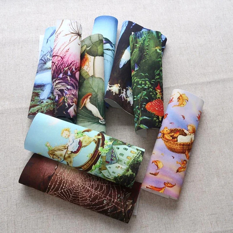 Tela teñida a mano de algodón puro, tejido de posicionamiento teñido a mano, elfos decorativos, Little Angel Spirit