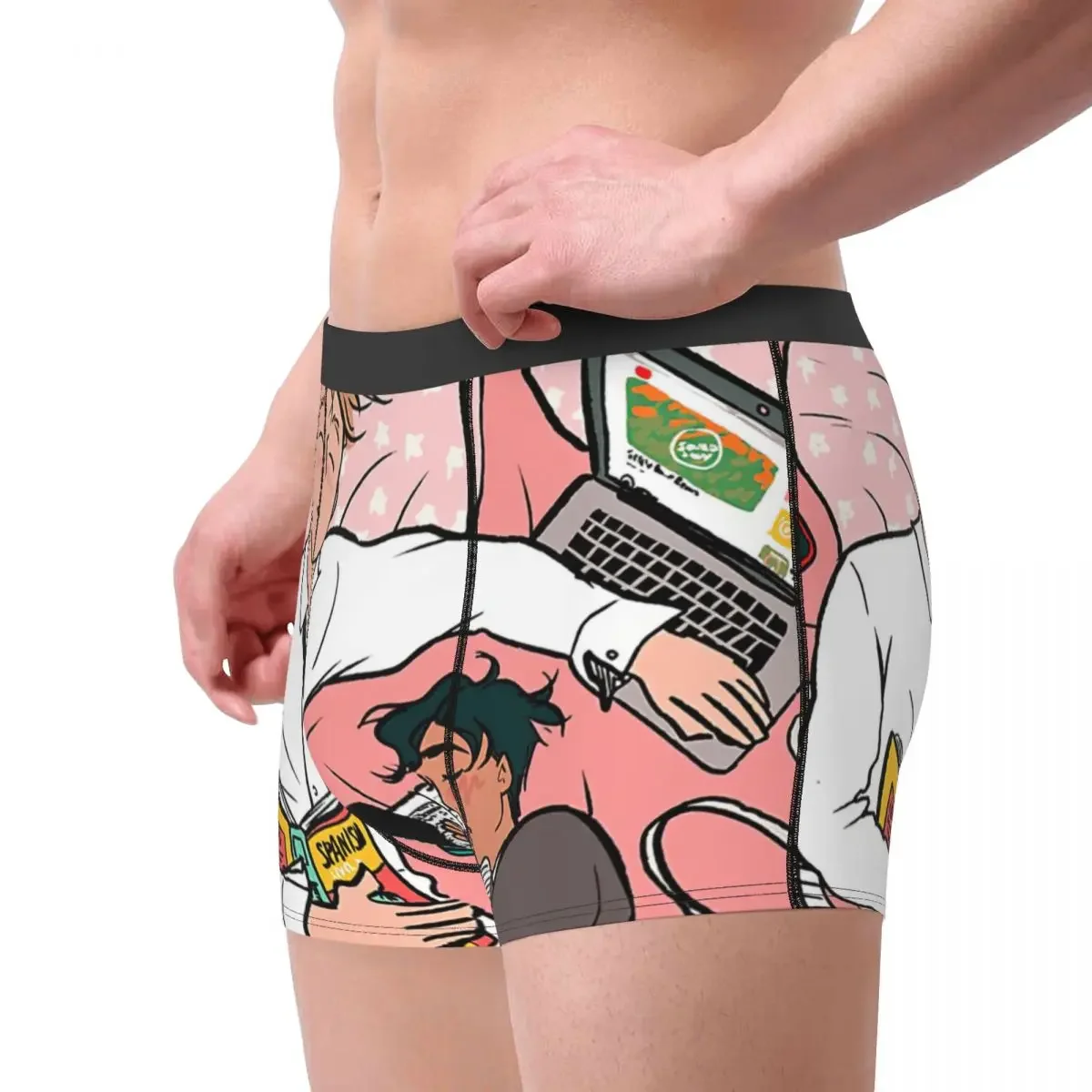 Naptime-Calzoncillos transpirables para hombre, ropa interior con estampado, Bóxer