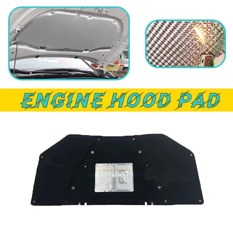 

Car Engine Hood Pad For Hyundai Tucson LM 2010-2015 2011 2012 2013 Heat Insulation Cotton Mat Pat Fireproof Sound Accessories