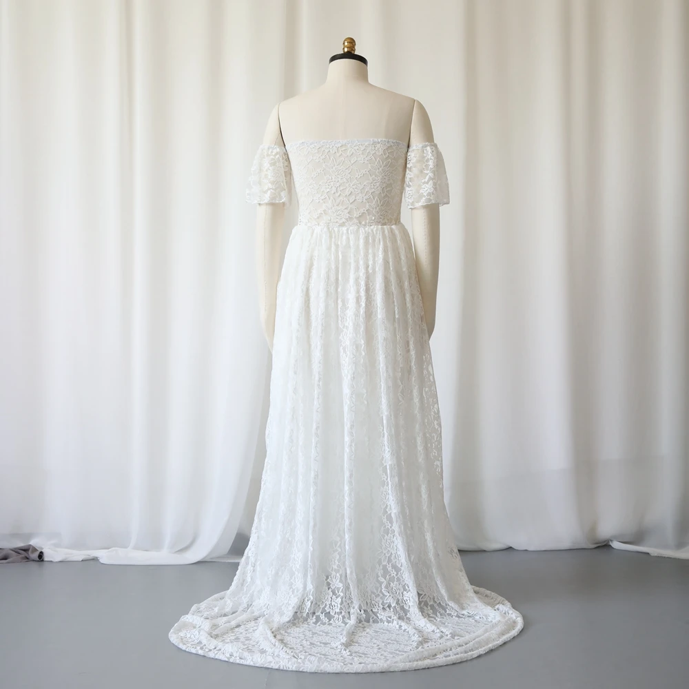 Vestidos de encaje para sesión de fotos de maternidad, vestido de noche para mujeres embarazadas, traje de fiesta de revelación de género, Baby Shower, fotografía de embarazo