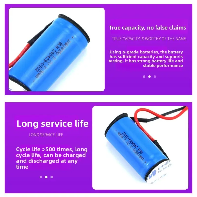 18350 Lithium Battery 3.7V 800mAh for Juice Cup Juicer Flashlight Wall Hanging Machine Power Battery