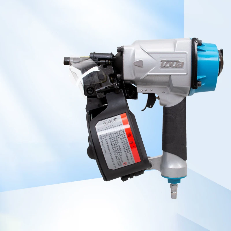 Imagem -02 - Nailer Cn55 Cn70 da Bobina da Pálete Pneumático Nailer Pistola de ar Prego para Madeira Trabalhando Móveis Embalagem Caixa Ferramenta