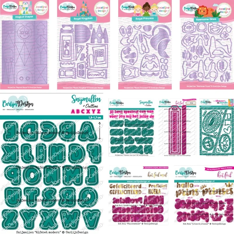 Troqueles de corte de metal con formas mágicas del Reino de las Princesas Reales, plantilla de decoración para álbumes de recortes y diarios, plantilla de grabado en relieve, tarjeta de felicitación DIY